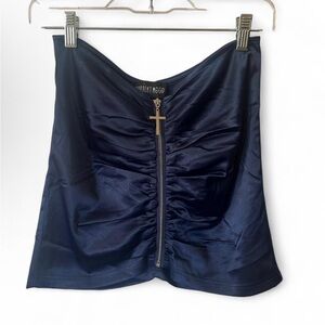 Current Mood Midnight Blue Mini Skirt